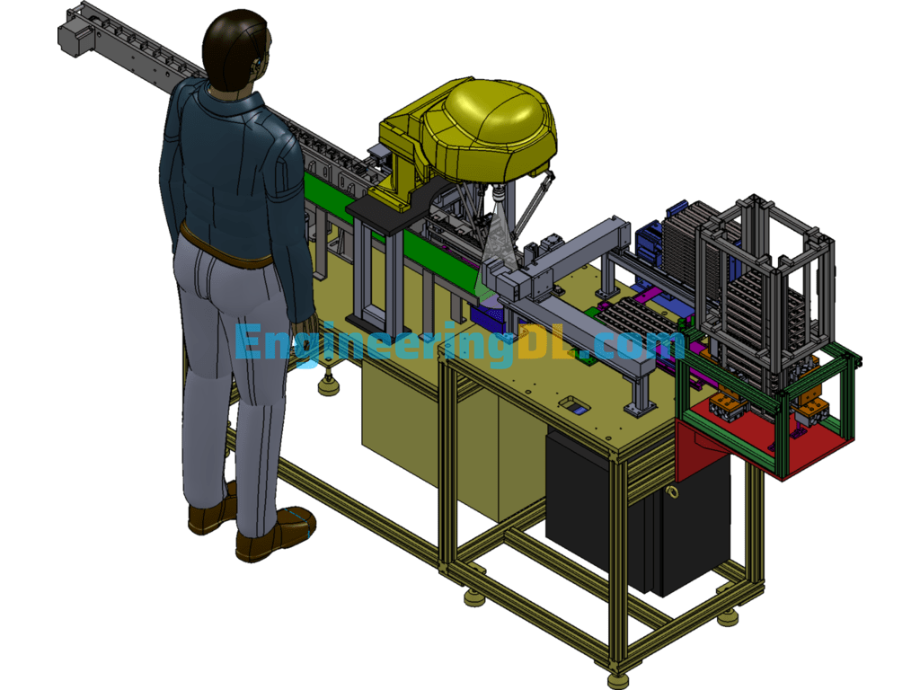 JB-ZHJ001 Automatic Assembly And Cartoning Machine SolidWorks Free Download