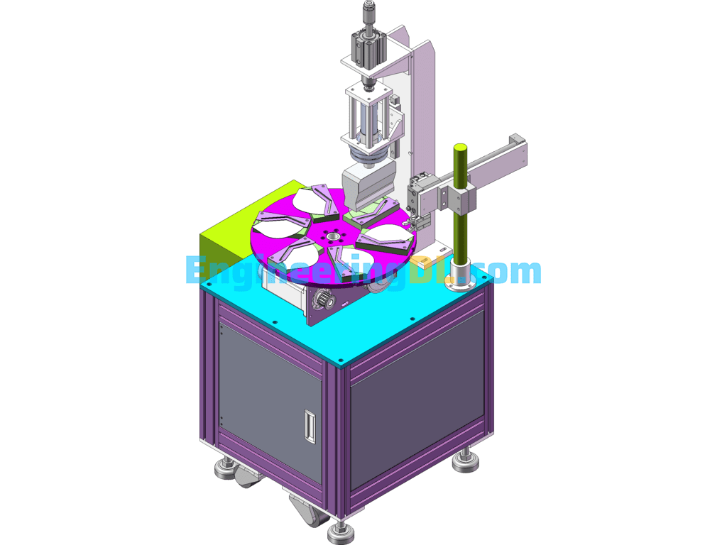 KN95 Rotary Edge Sealing Machine Complete Set Of Drawings SolidWorks, AutoCAD Free Download