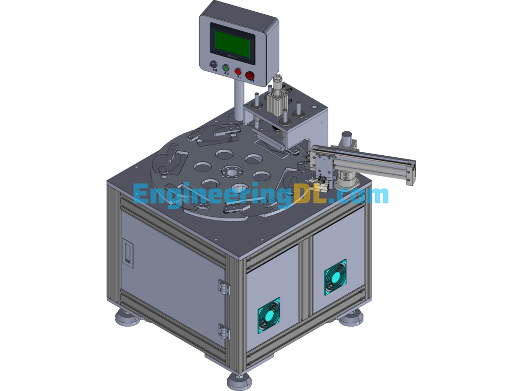 KN95 Rotary Edge Sealer SolidWorks Free Download