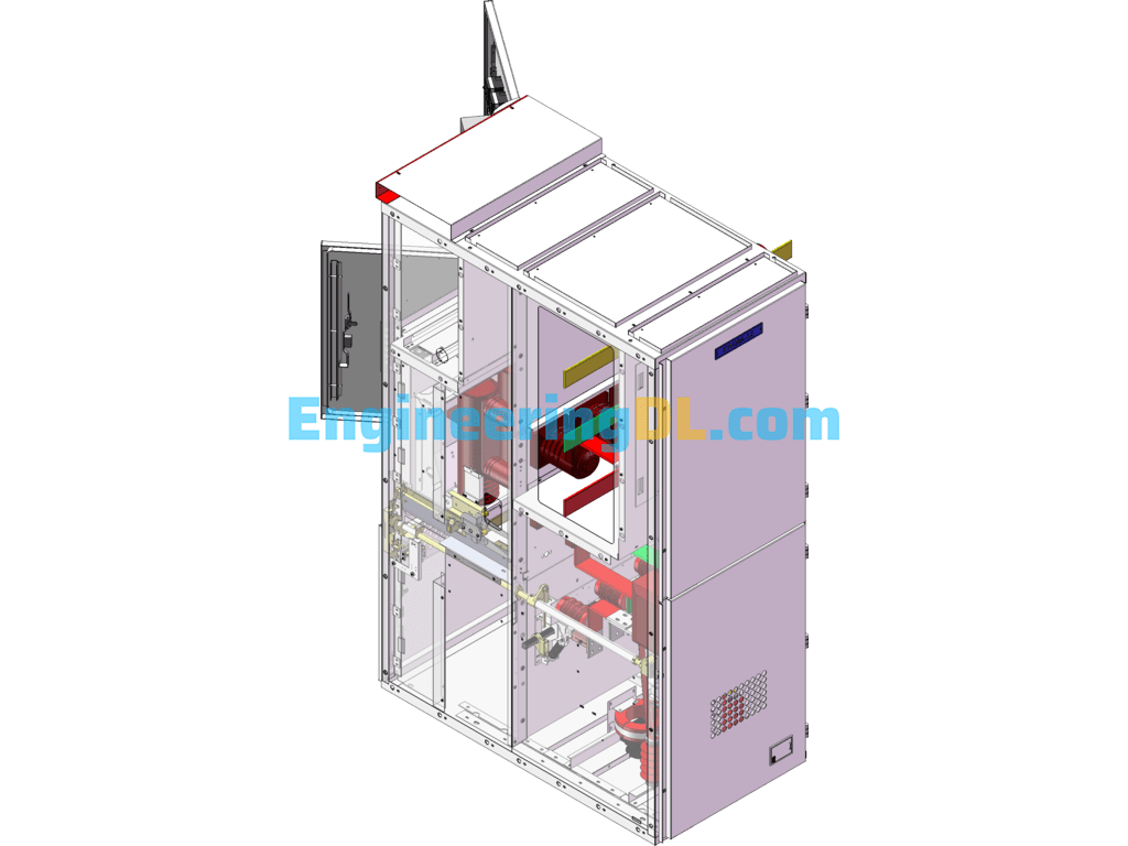 KYN28 Outlet Cabinet Model SolidWorks, 3D Exported Free Download