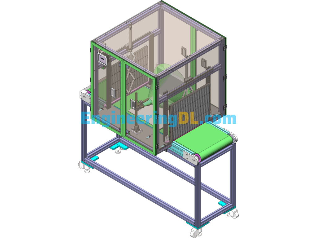 LCD Automatic Test Machine SolidWorks Free Download