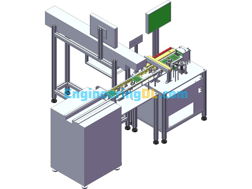 LED Component Packaging Inspection All-In-One Machine SolidWorks Free Download