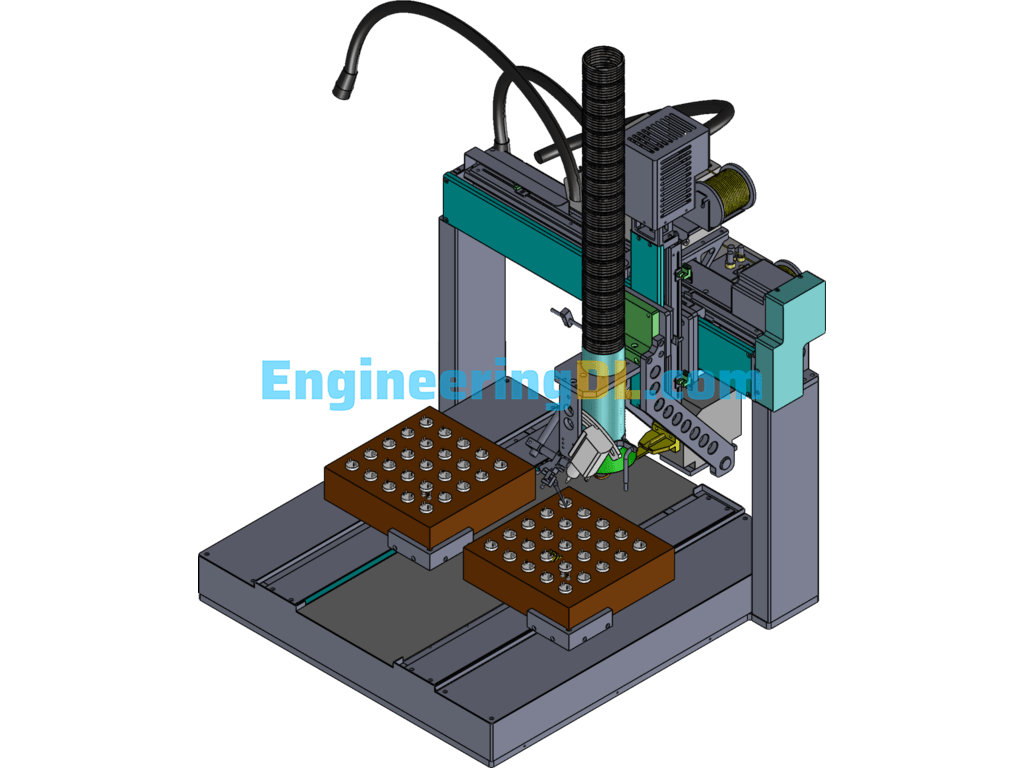 LED Pin Soldering Machine (For PCB And Other Electronic Parts Pin Soldering) SolidWorks Free Download