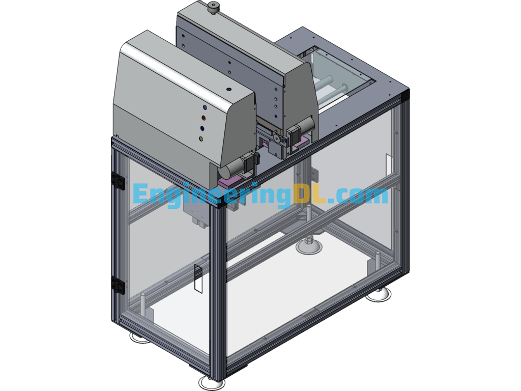 L-Type Plate Dropping Machine SolidWorks Free Download