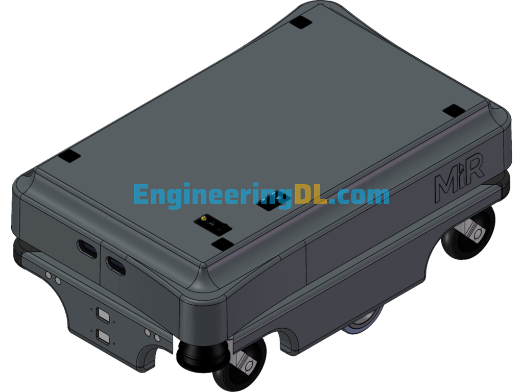 Mir200 AGV Trolley SolidWorks, 3D Exported Free Download