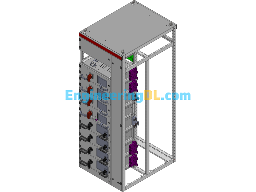 MNS Improved Drawer Type Switchgear SolidWorks, 3D Exported Free Download