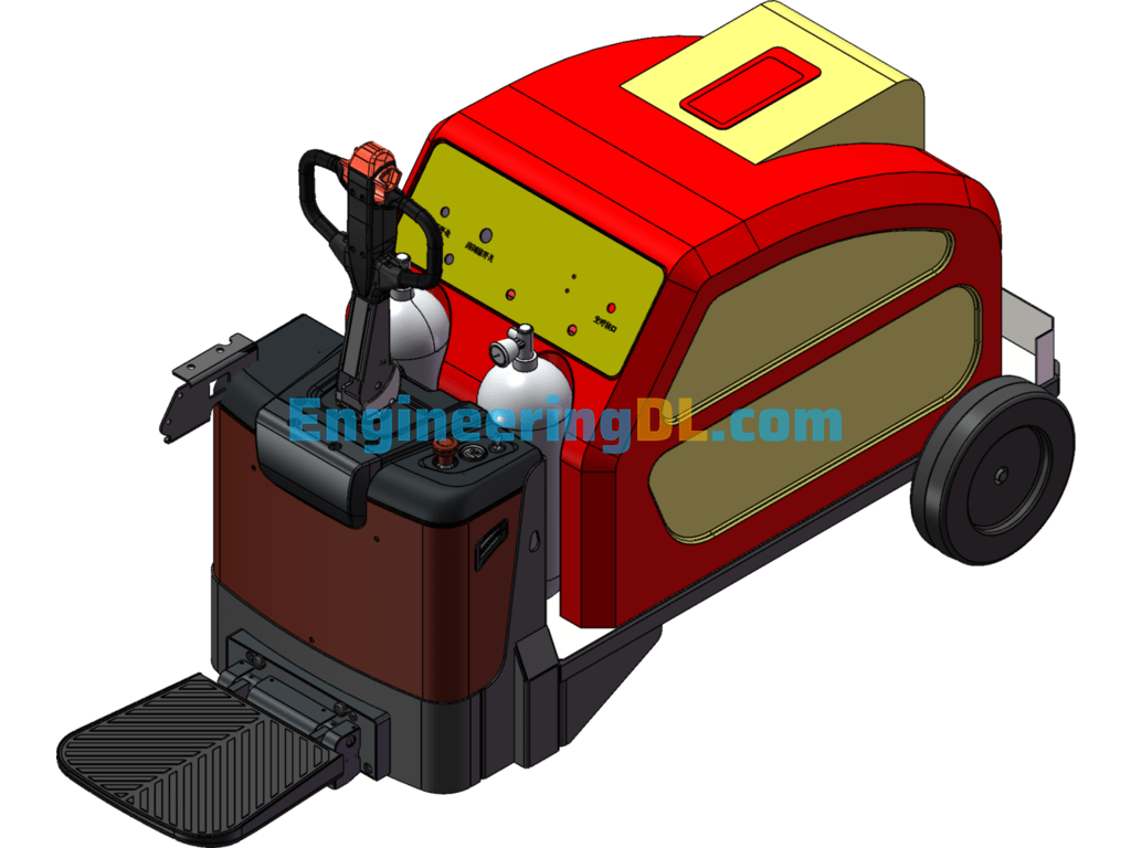 MPT Fire Truck Assembly SolidWorks, Inventor Free Download