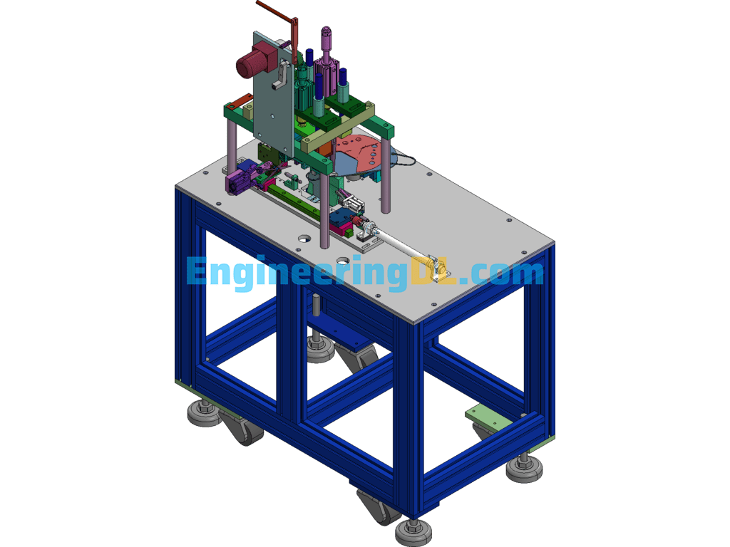 N95 Semi-Automatic Ear Banding Machine Rotary Welding Machine 3D Original File + Engineering Drawings + BOM SolidWorks, AutoCAD, 3D Exported Free Download