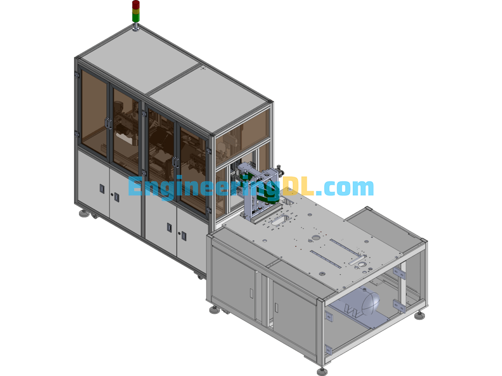 N95 Mask Automatic Off-Line Inspection Machine SolidWorks Free Download