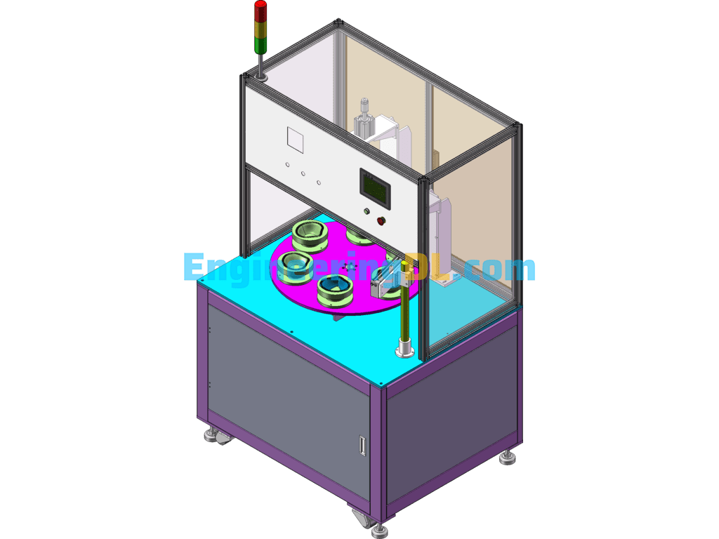 N95 Cup Mask Sealing And Trimming Machine SolidWorks, 3D Exported Free Download