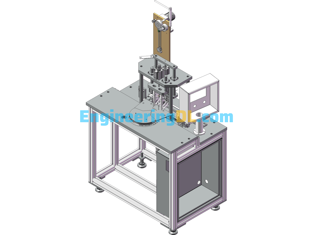 N95 Tape Welding Machine SolidWorks, 3D Exported Free Download