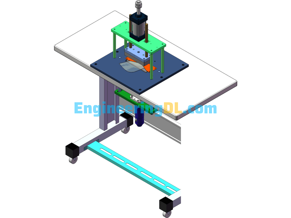 N95 Simple Automatic Edge Sealing Machine Drawing SolidWorks, AutoCAD Free Download