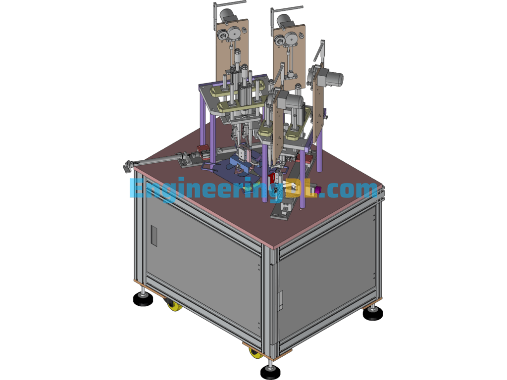 N95 Earband Machine SolidWorks, 3D Exported Free Download