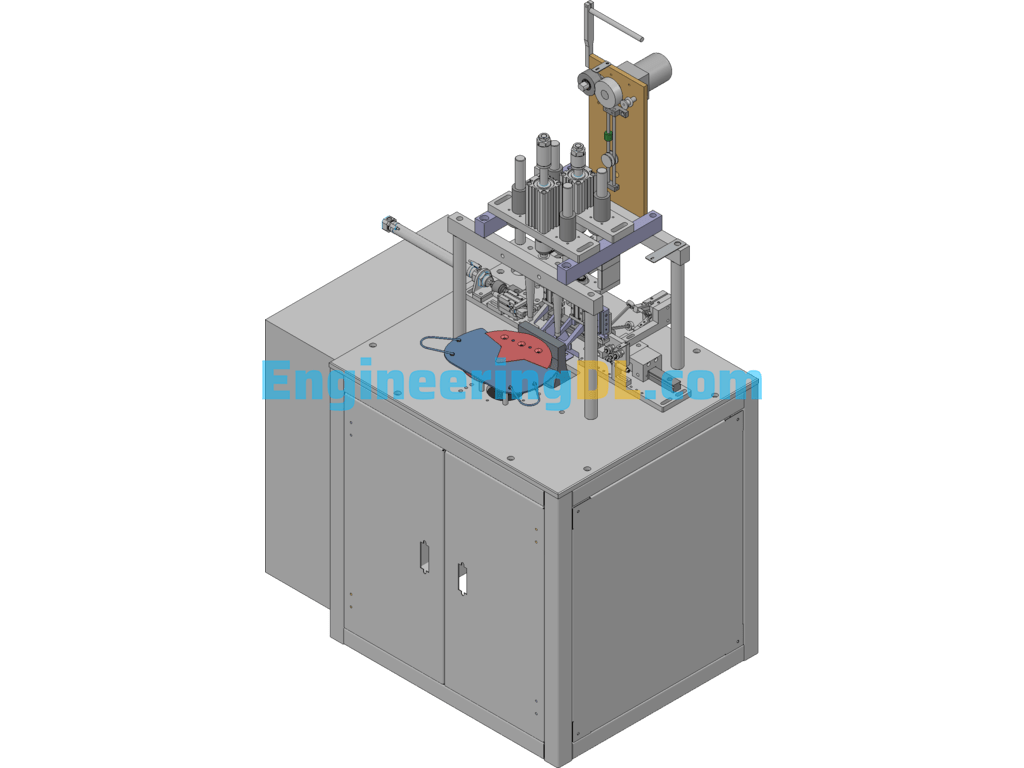N95 Ear Band Welding Machine 3D Exported Free Download