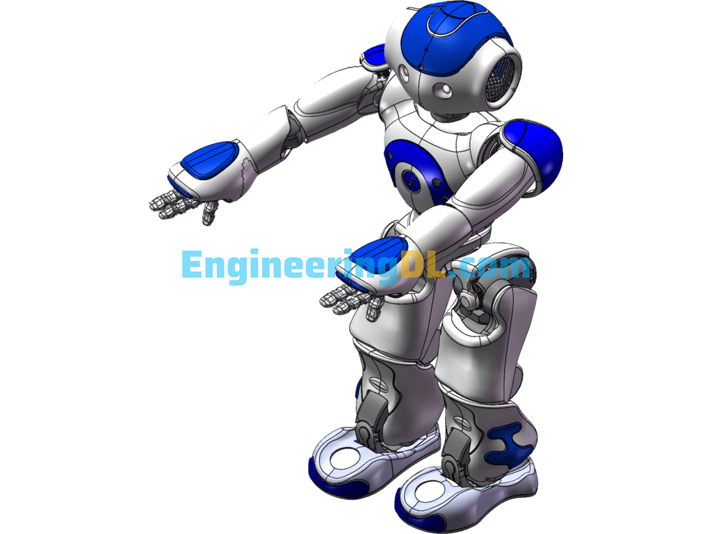 NAO Robotics SolidWorks, 3D Exported Free Download