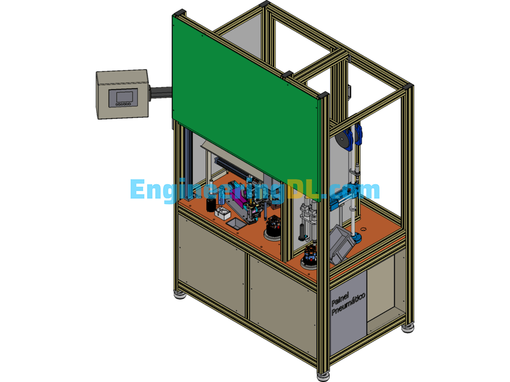 O-Ring Automatic Assembly Machine SolidWorks, 3D Exported Free Download