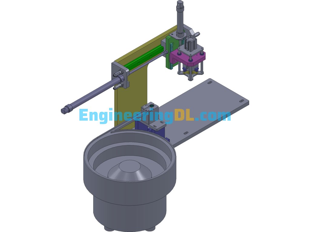 O-Ring Automatic Assembly Machine Equipment SolidWorks Free Download