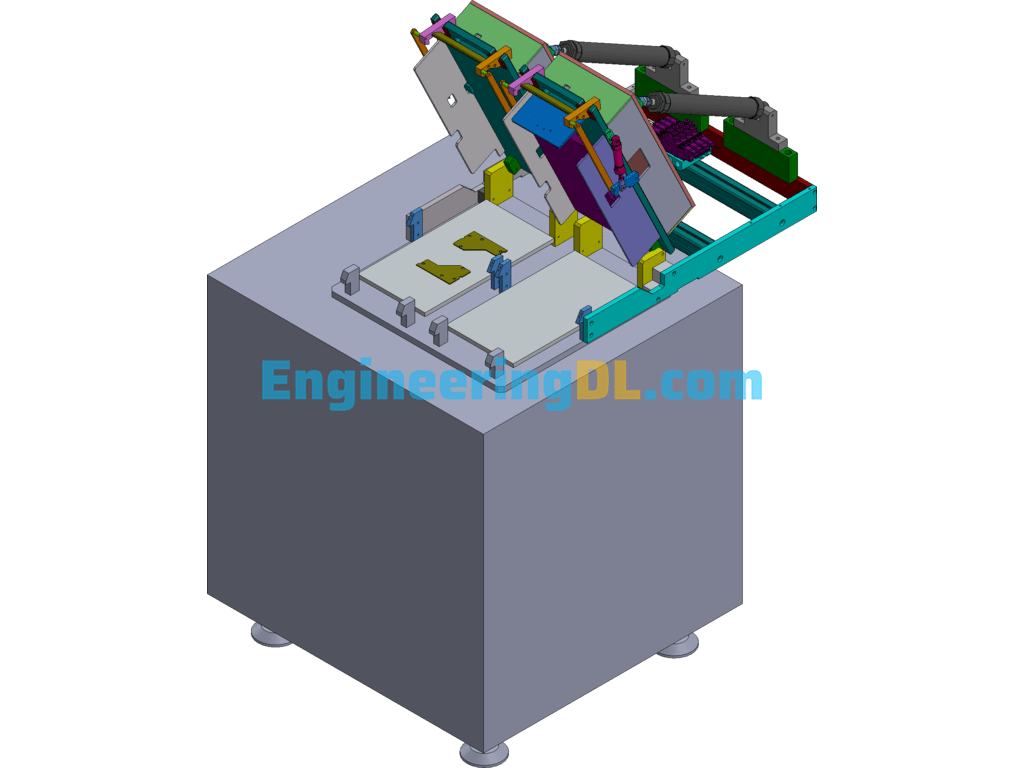 PCBA -ICT Automatic Test Equipment SolidWorks, 3D Exported Free Download