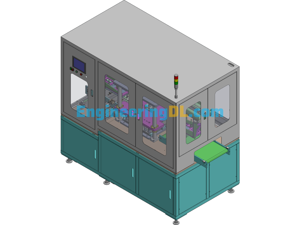 PCB Depaneling Machine 3D Exported Free Download