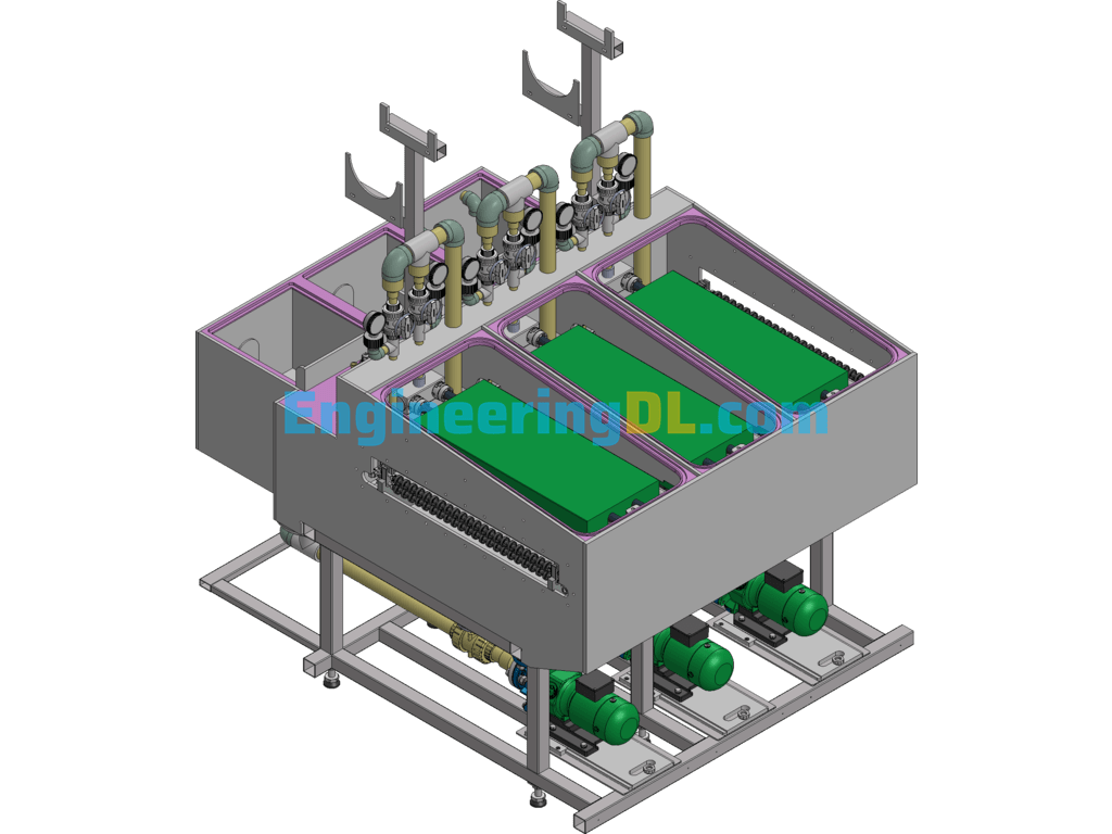 PCB Sheet Washing Machine Inventor, 3D Exported Free Download