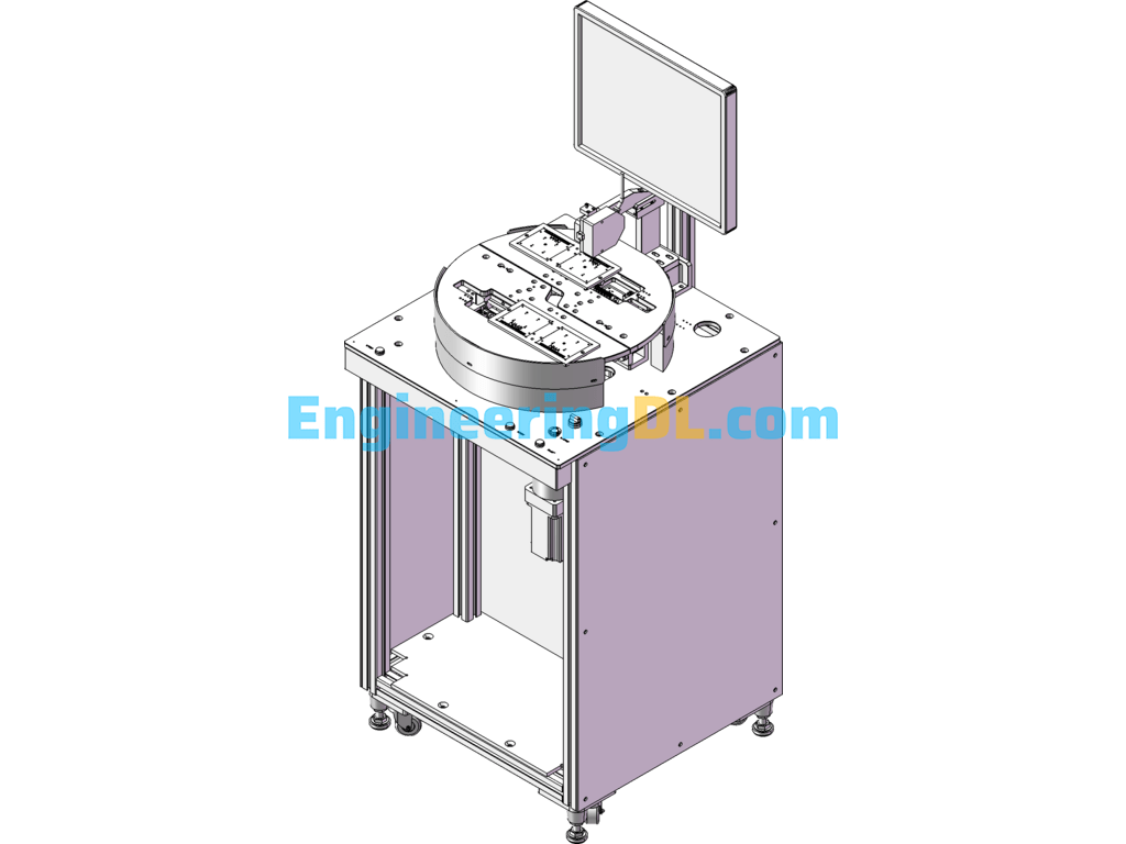 PCB Metrology Testing Machine SolidWorks, 3D Exported Free Download