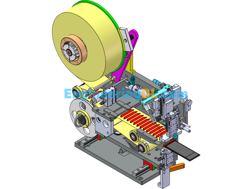 PCB Labeling And Peeling Machine SolidWorks, 3D Exported Free Download
