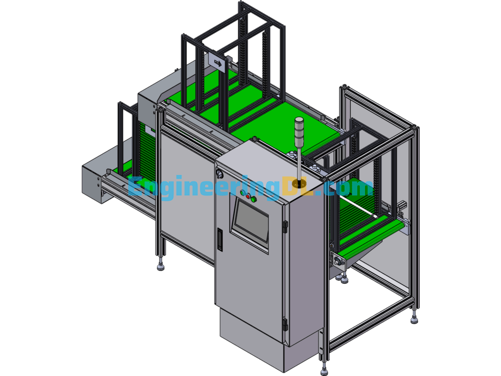 PCB Feeding Machine SolidWorks, 3D Exported Free Download