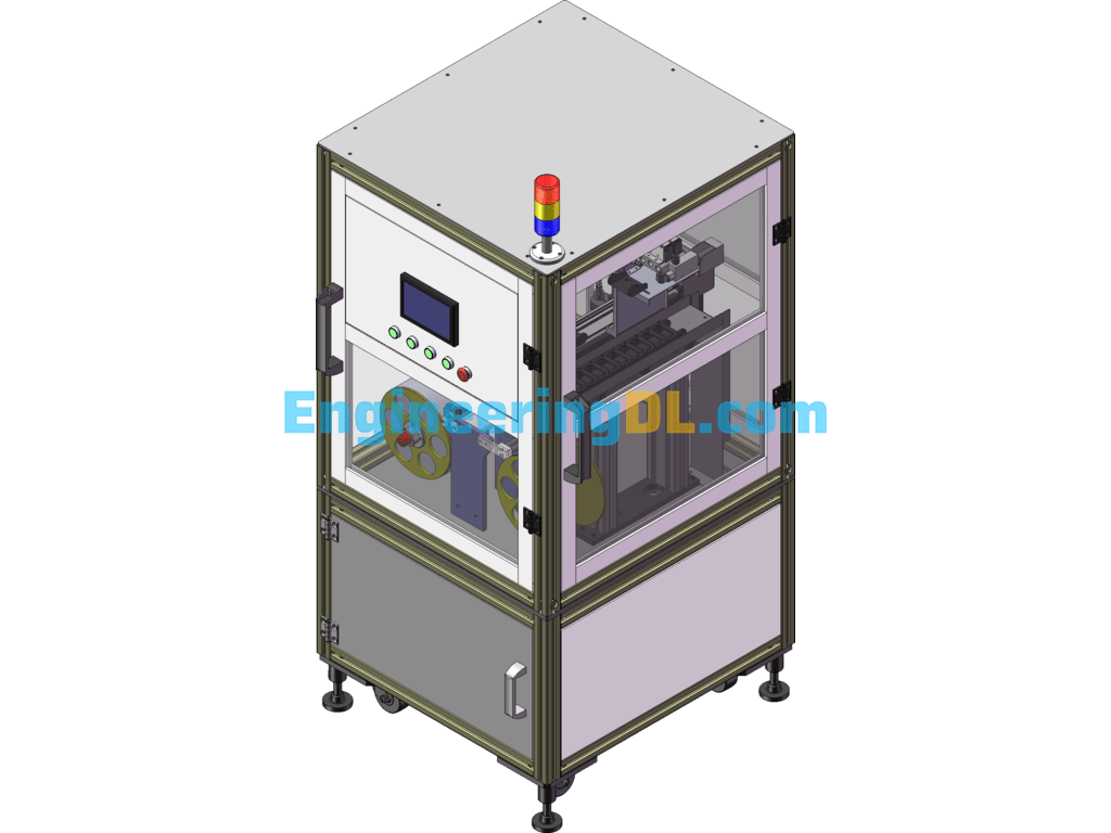 PE Bag Labeling Machine SolidWorks, AutoCAD, 3D Exported Free Download