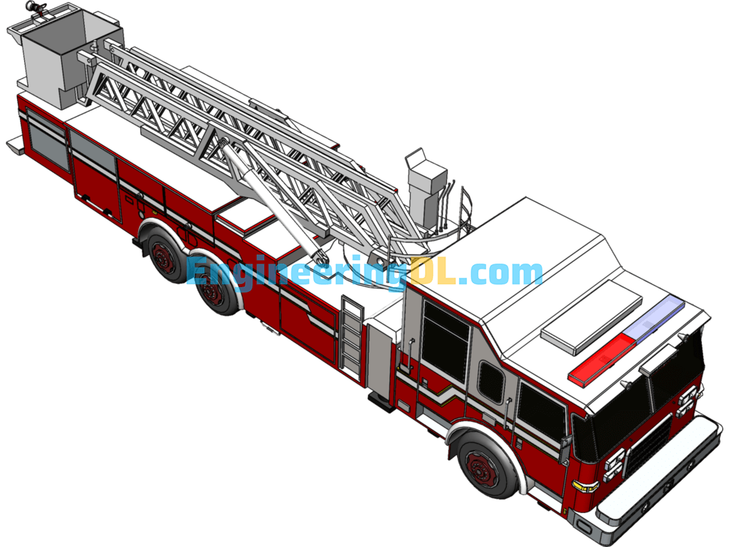 Pierce Fire Truck SolidWorks Free Download