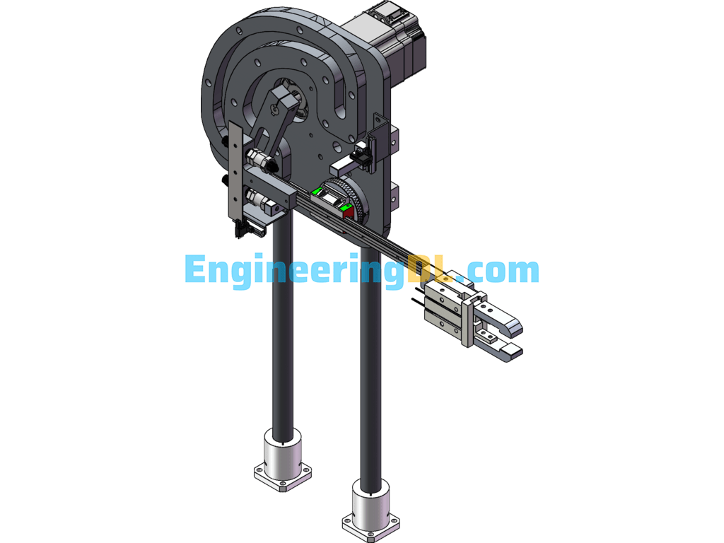 PPU Right Angle Manipulator SolidWorks, eDrawings, 3D Exported Free Download
