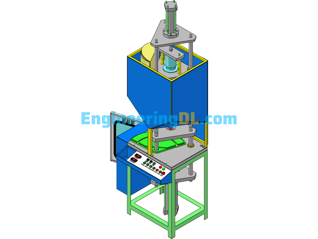 PVC Vertical Injection Molding Machine SolidWorks Free Download