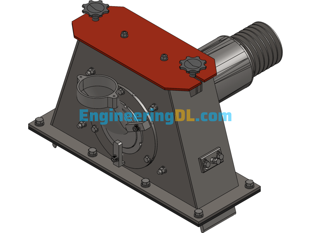 Q034 Shaft Seat Type Abrator SolidWorks Free Download
