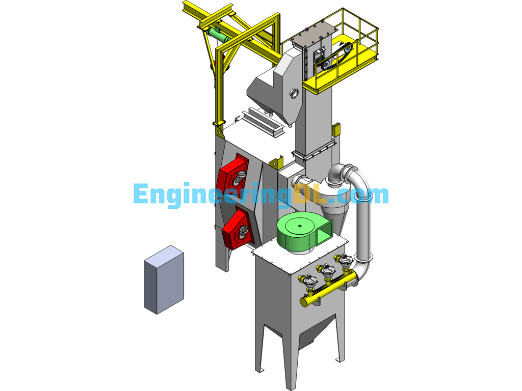 Q376 Hanger Type Shot Blasting Machine SolidWorks Free Download