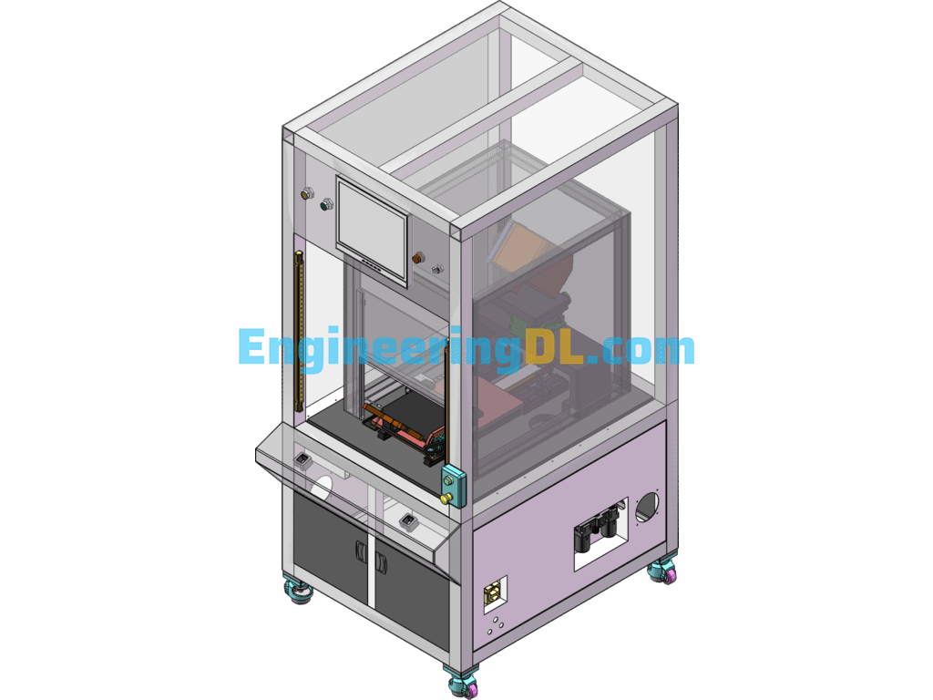 QA014 Screen Inspection Machine (With BOM, DFM) SolidWorks, 3D Exported Free Download