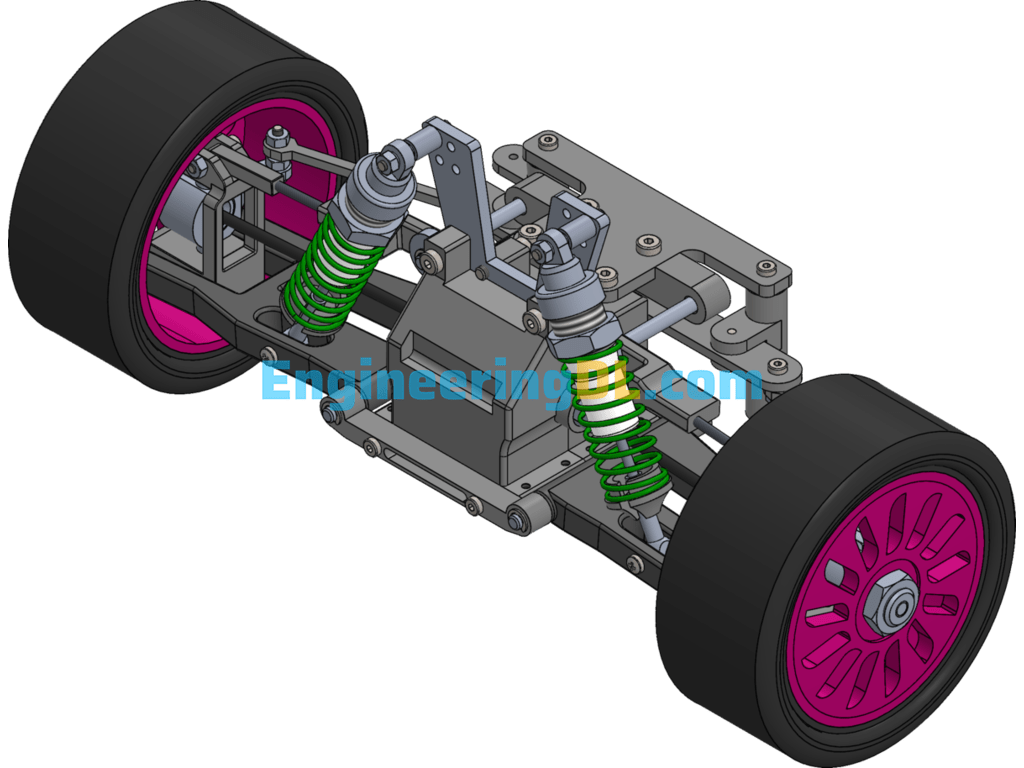 RC Nitro Front Axle SolidWorks Free Download