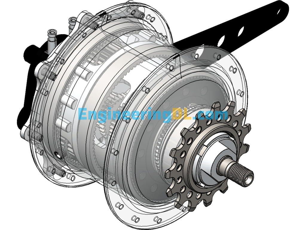 Rohloff Bicycle Turnaround Inner Hub Gearing SolidWorks Free Download