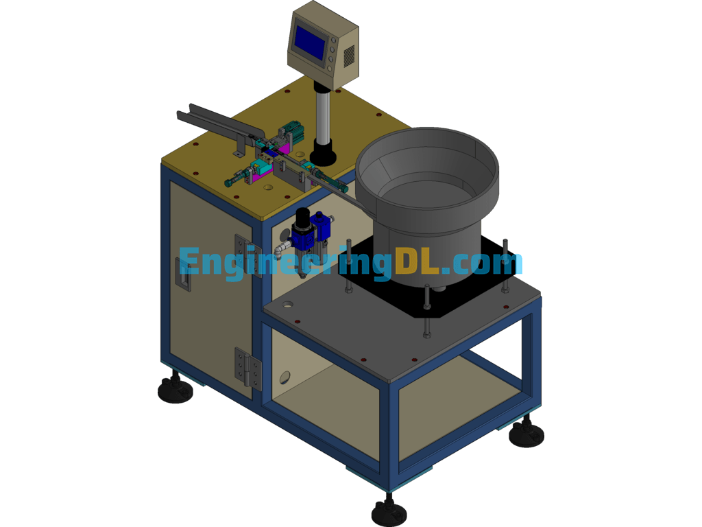 SATA 29PIN Automatic PIN Bending Machine 3D Exported Free Download