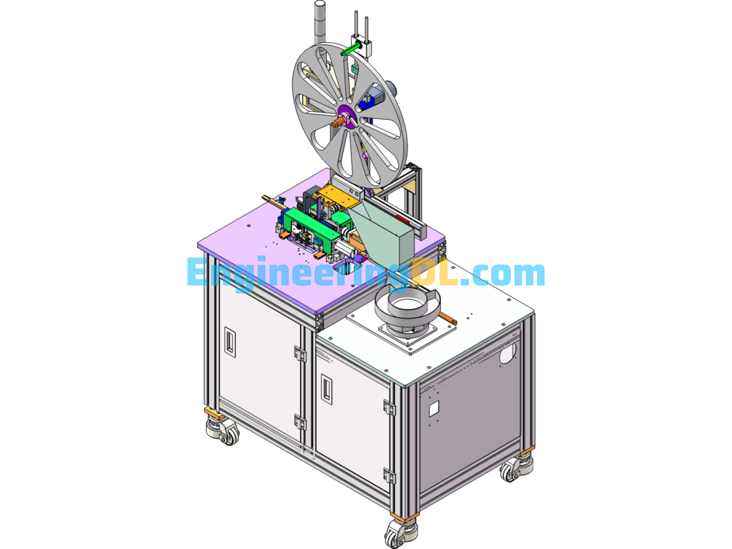 SMD Automatic Carrier Tape Packaging Machine SolidWorks Free Download