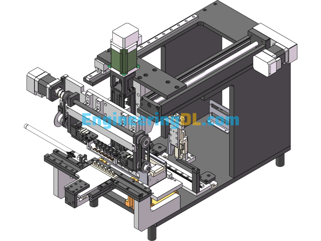 SMD Automatic Soldering Machine SolidWorks, 3D Exported Free Download