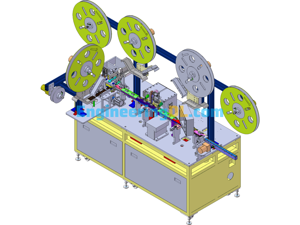 SMT Cam Pinning Machine SolidWorks, 3D Exported Free Download