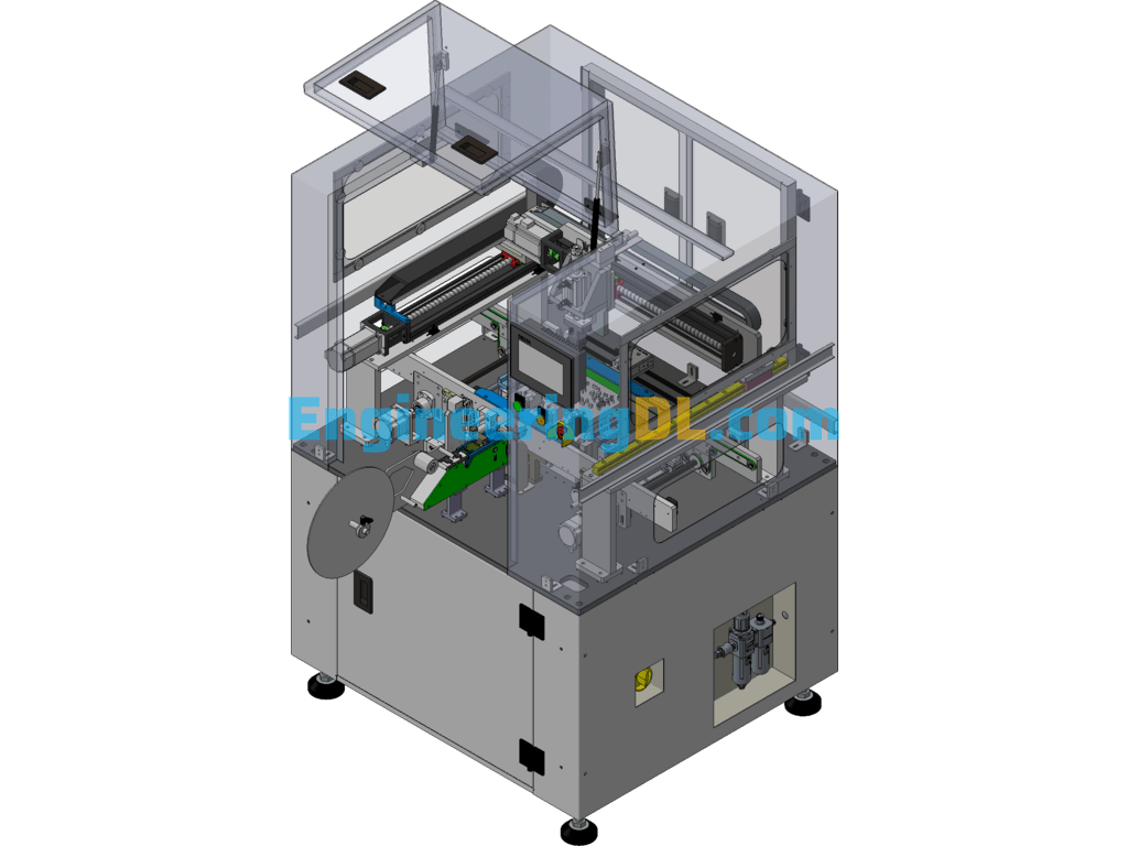 SMT In-Line Equipment: SMT Production Automatic Machine 3D Exported Free Download