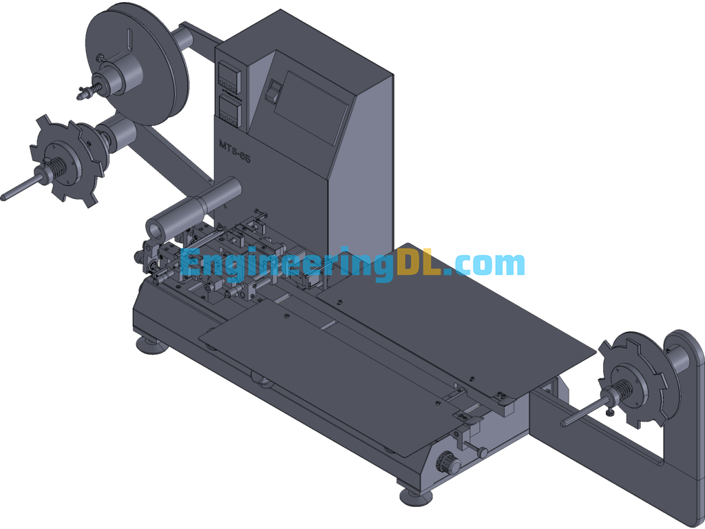 SMT Taping Machine, Semi-Automatic Taping Packaging Machine (CreoProE), 3D Exported Free Download