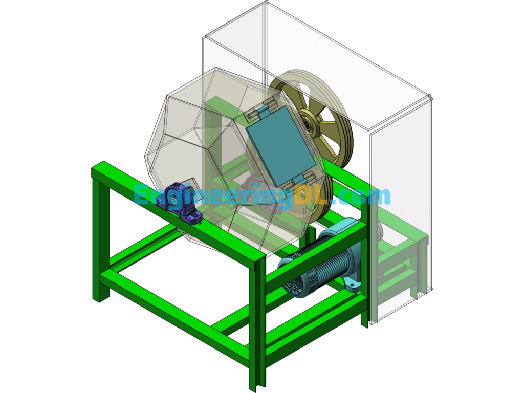 Solidworks Deburring Machine (Driven Drawing) SolidWorks Free Download