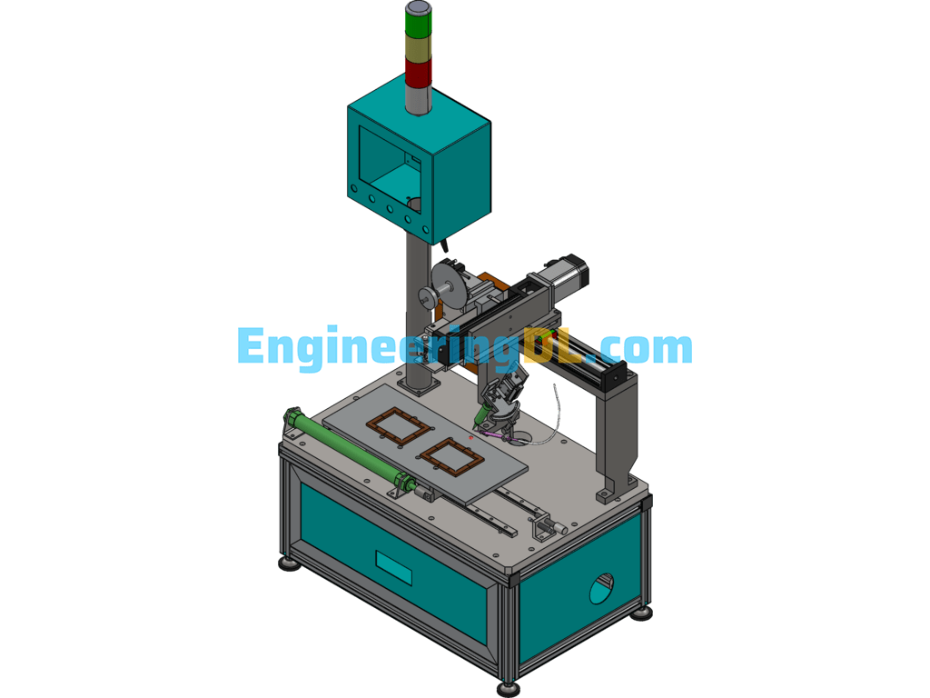 Solidworks Design Of Automatic Soldering Machine SolidWorks, 3D Exported Free Download