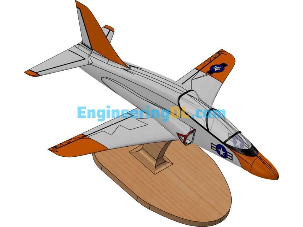 T-45 Corsair Trainer Aircraft SolidWorks Free Download