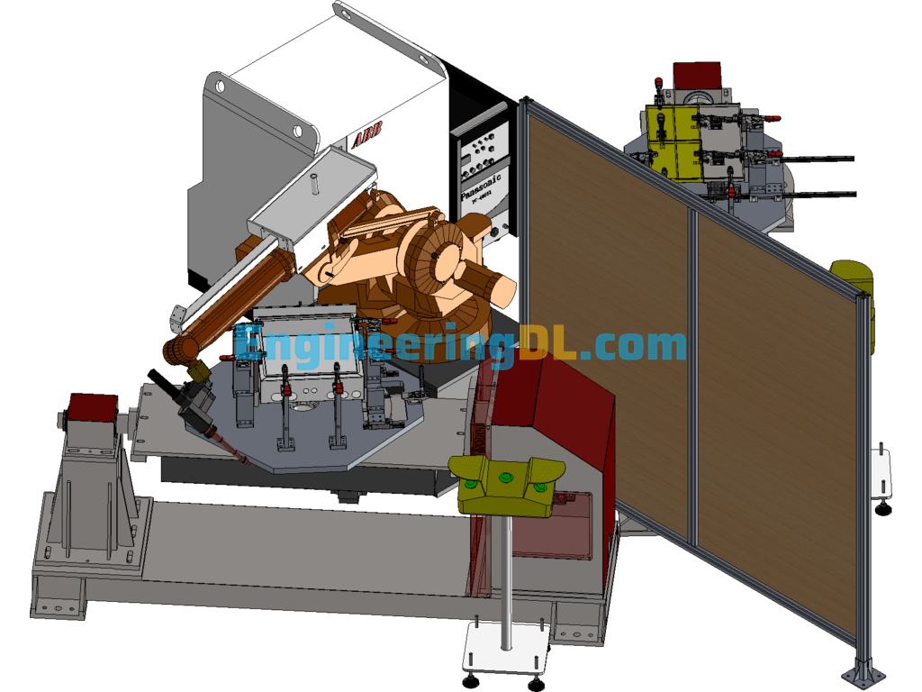 TIG Robot Welding Machine Workstation SolidWorks Free Download