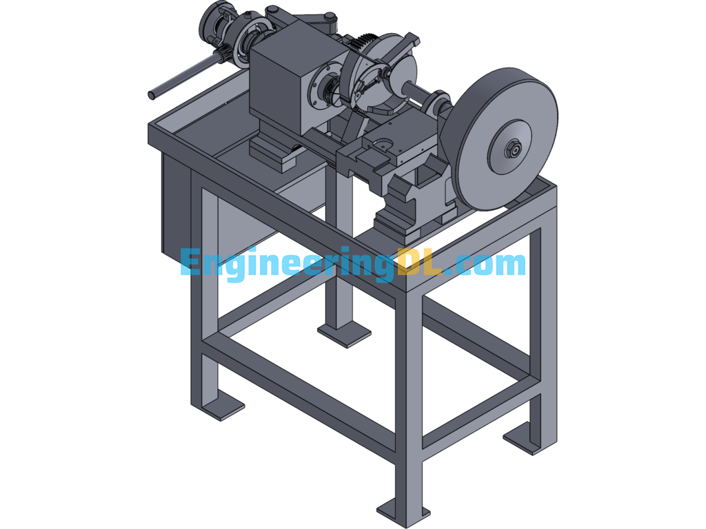 TLY432 Automatic Machine Tool Assembly SolidWorks Free Download