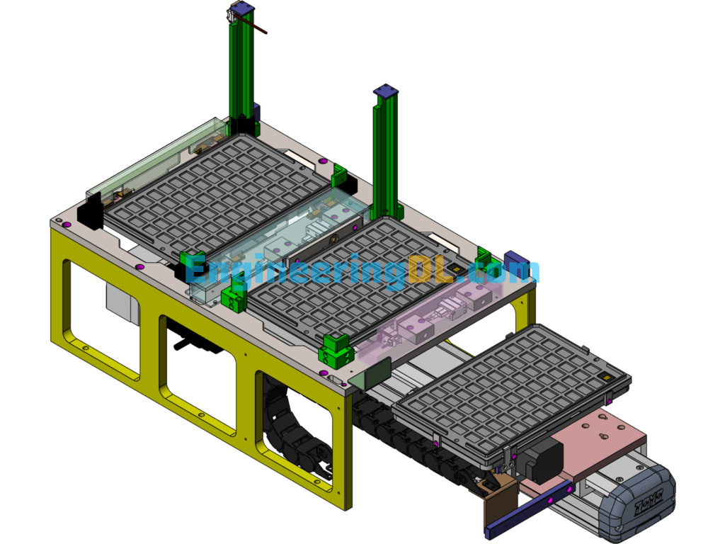 TRAY Automatic Loading Mechanism SolidWorks Free Download