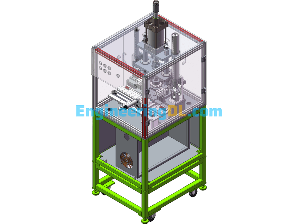 TTI Non-Standard Automatic Assembly Bearing Press-In Machine (With BOM List) Bearing Beer Press Equipment Bearing Assembly Machine SolidWorks, 3D Exported Free Download