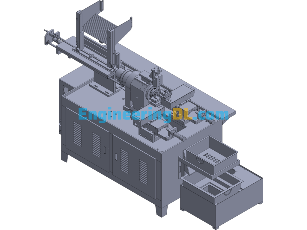 UG Automatic Turning End Machine (UGNX), 3D Exported Free Download